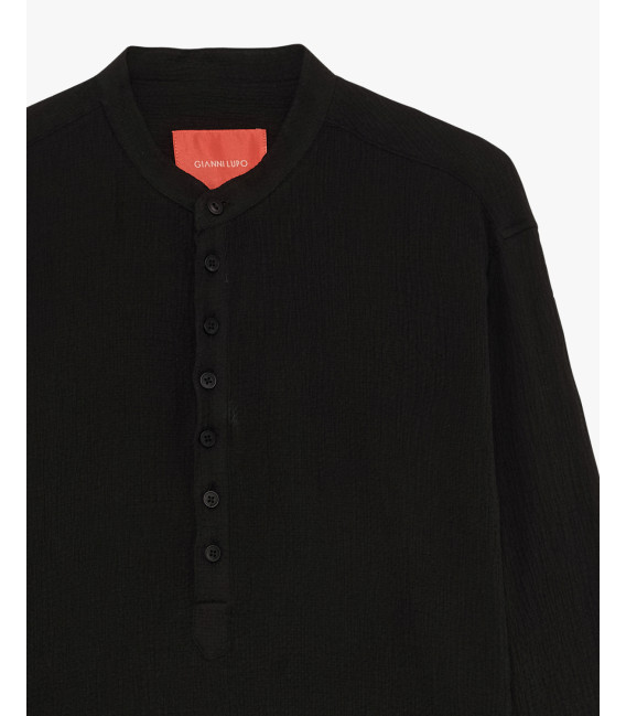 Camicia con collo alla coreana