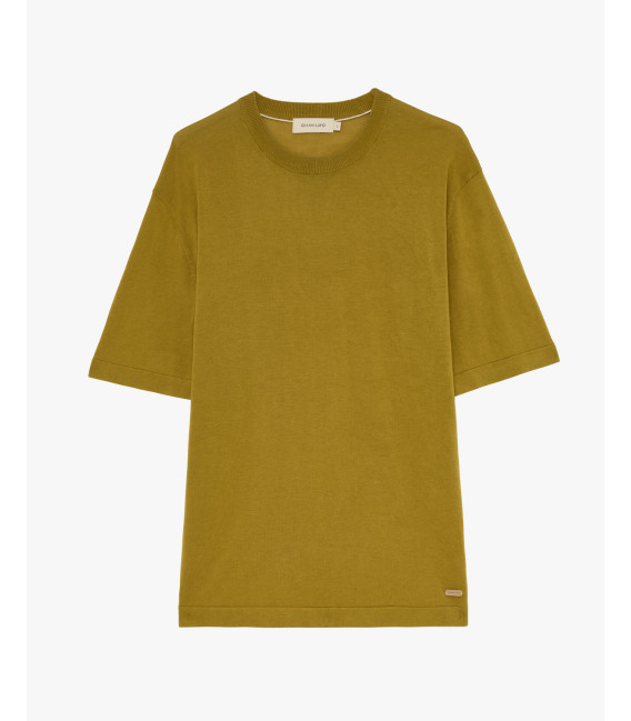 Knitted crewneck T-shirt