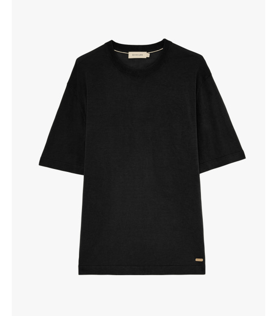 Knitted crewneck T-shirt