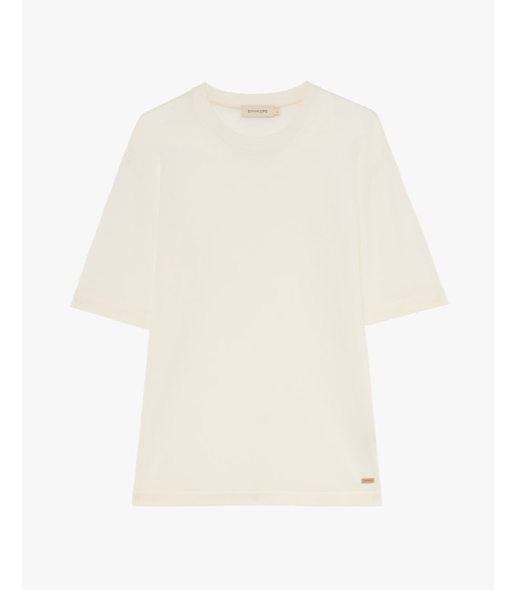 Knitted crewneck T-shirt