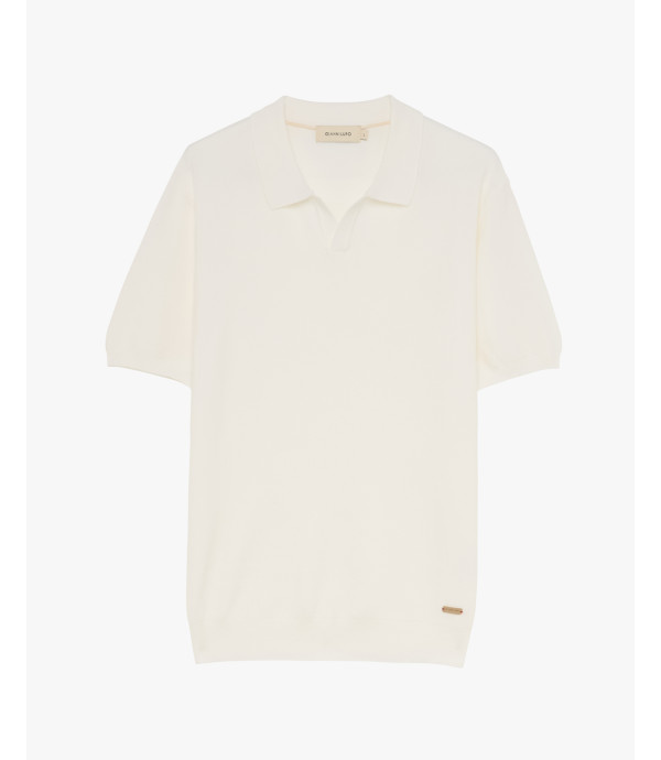Knitted polo shirt