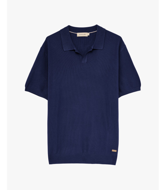 Knitted polo shirt
