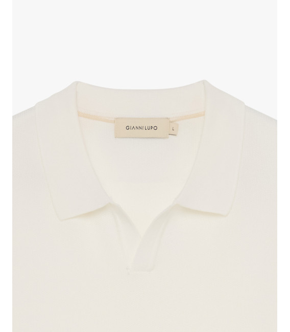 Knitted polo shirt