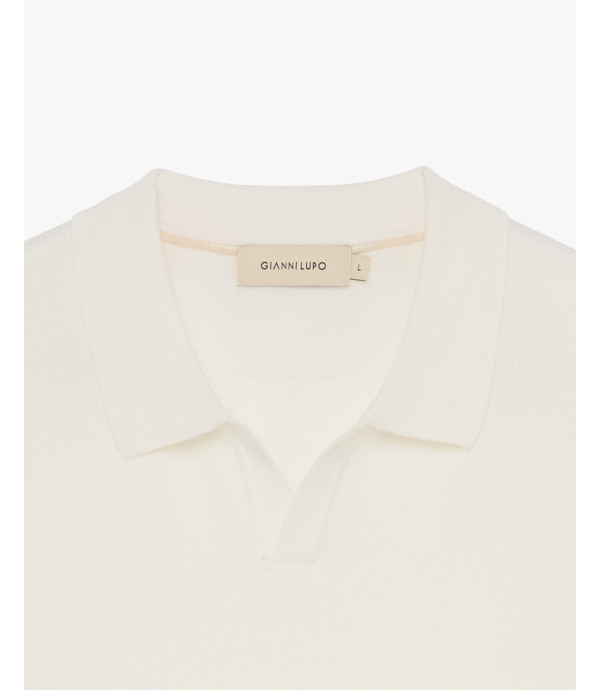 Knitted polo shirt