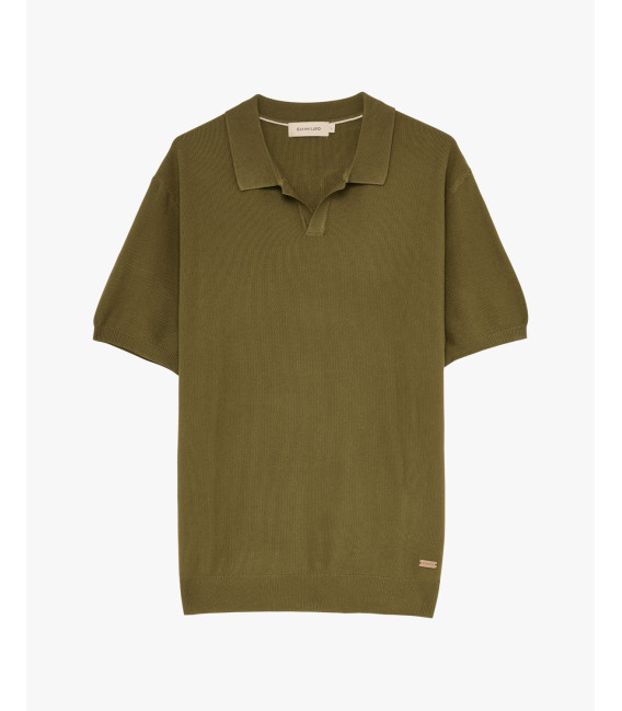 Knitted polo shirt