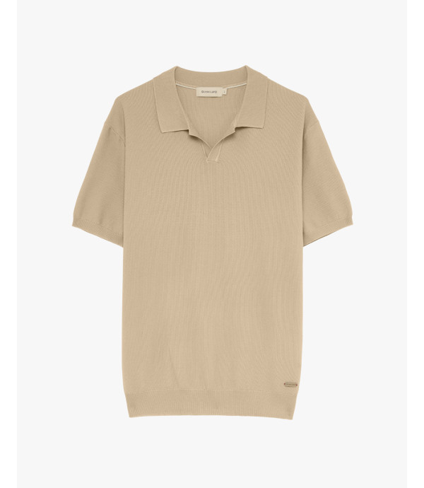 Knitted polo shirt