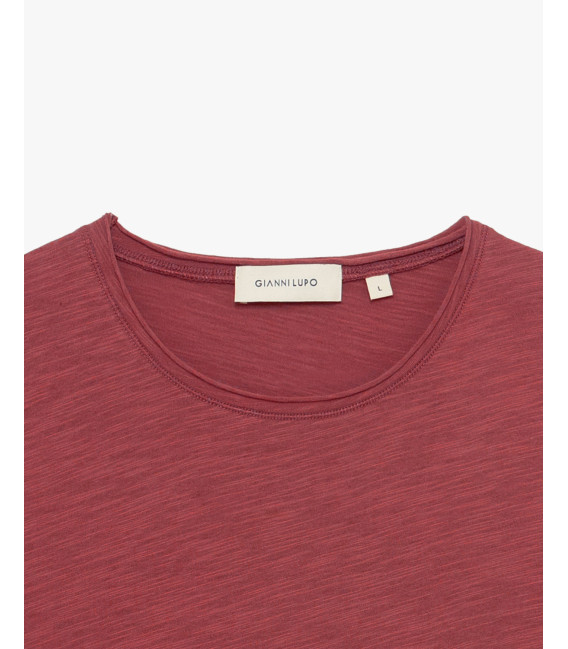 T-shirt in cotone slub