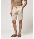 Linen shorts with drawstring