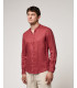 Mandarin collar linen shirt