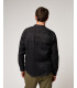 Mandarin collar linen shirt