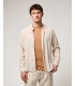 Mandarin collar linen shirt