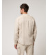 Mandarin collar linen shirt