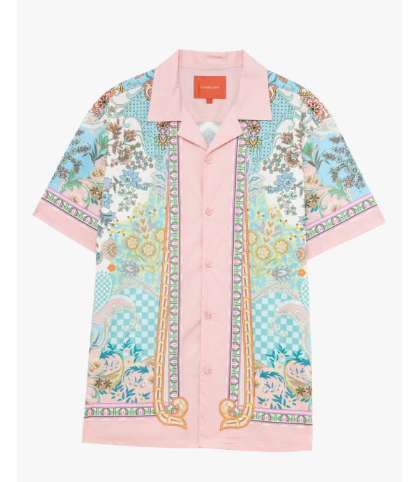 Short-sleeve shirt with all-over print