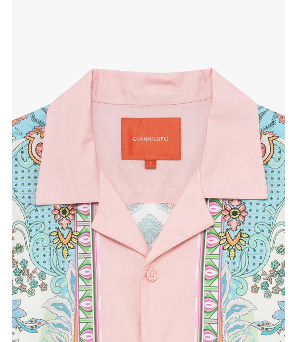 Short-sleeve shirt with all-over print