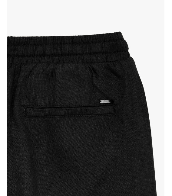 Linen drawstring shorts