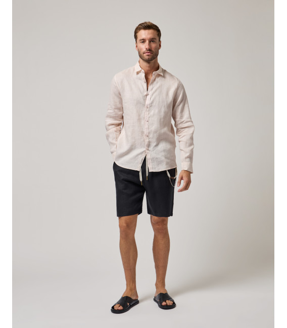 Linen drawstring shorts