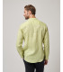 Mandarin collar linen shirt