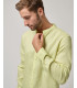 Mandarin collar linen shirt