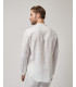 Mandarin collar linen shirt