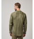 Mandarin collar linen shirt