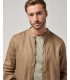 Mandarin collar linen shirt