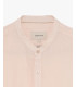 Mandarin collar linen shirt