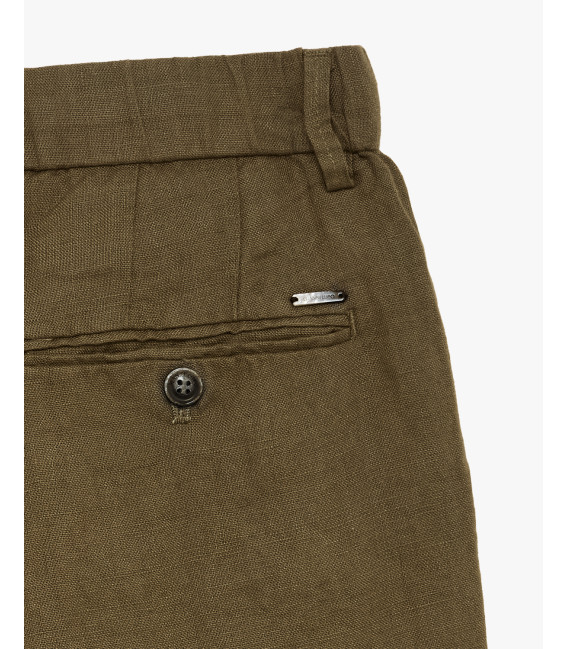 Bermuda chinos in lino