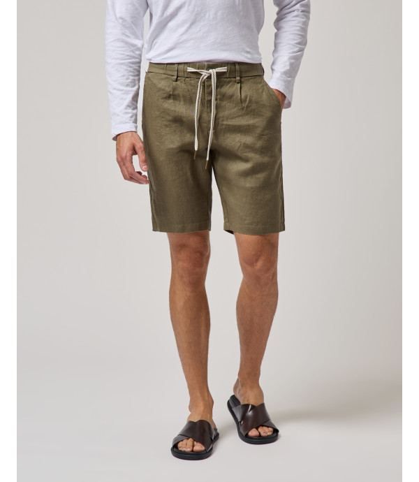 Bermuda chinos in lino
