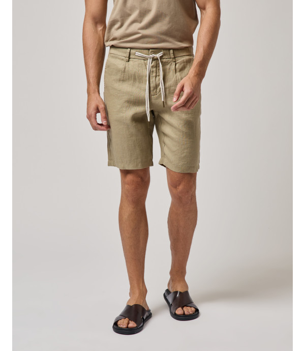 Bermuda chinos in lino