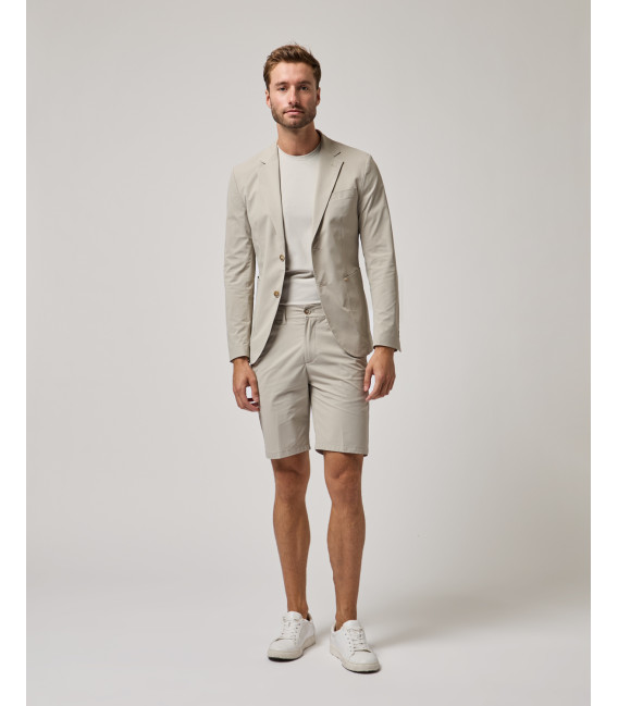 Single-breasted stretch technical blazer