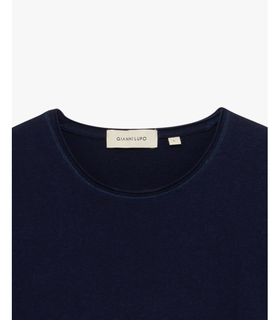 T-shirt con orli a taglio a vivo