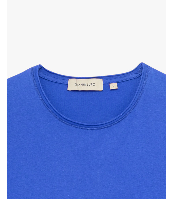 T-shirt con orli a taglio a vivo