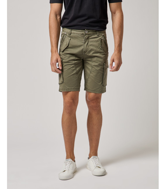 Regular fit bermuda cargo trousers