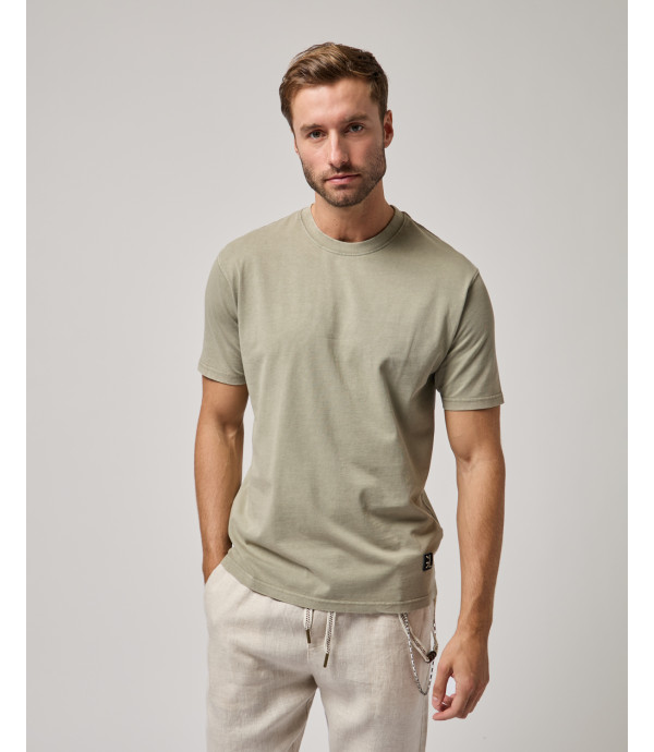Regular fit cotton crew neck t-shirt