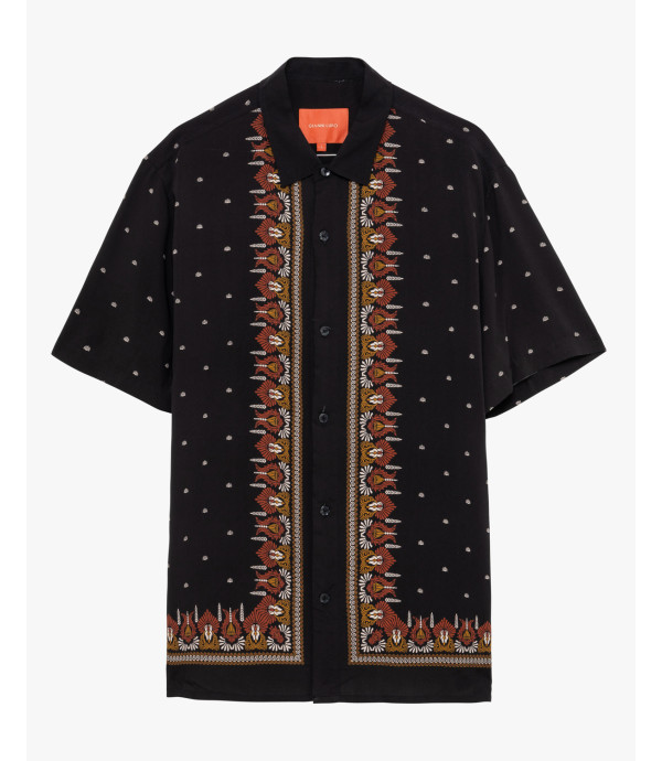 Short-sleeve shirt with all-over print