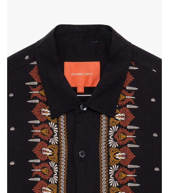 Short-sleeve shirt with all-over print