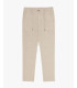 Linen trousers with drawstring