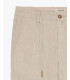 Linen trousers with drawstring