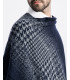 Poncho In Fading Pied De Poule Pattern