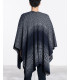 Poncho In Fading Pied De Poule Pattern