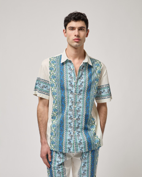 Camicia manica corta con stampa