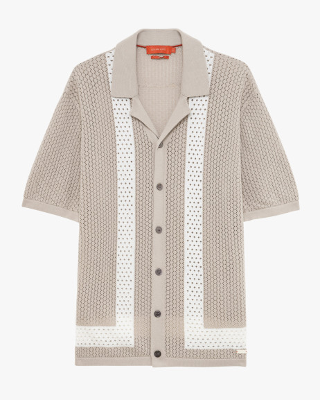 Camicia in maglia traforata