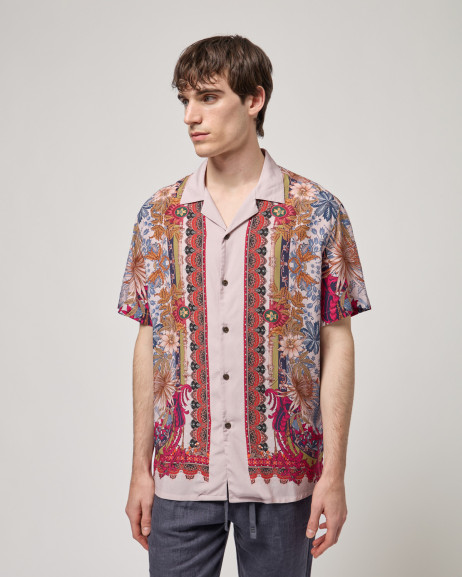Camicia manica corta con stampa