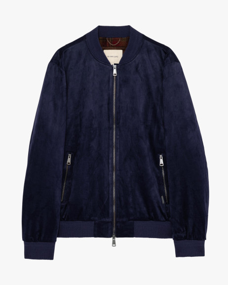 Giubbotto bomber effetto camoscio Gianni Lupo