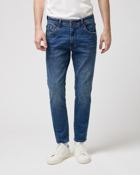 Jeans PAUL skinny cropped fit dark wash Gianni Lupo