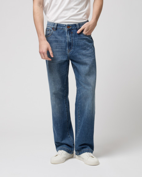 Jeans MAX wide 107 fit medium blue wash Gianni Lupo
