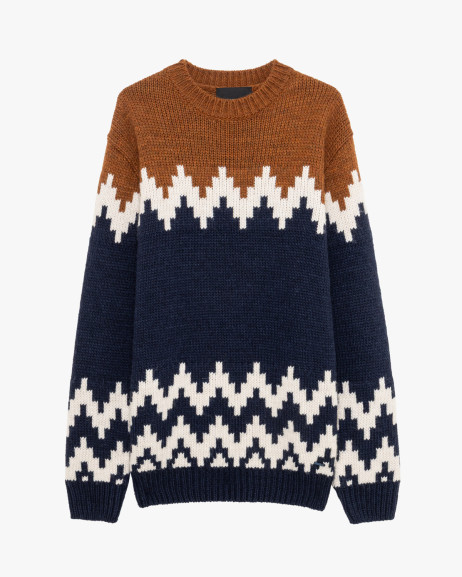 Geometric jacquard sweate Gianni Lupo