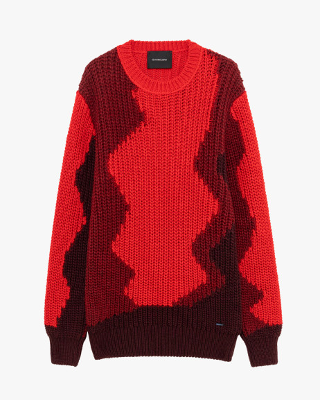 Maglione girocollo in maglia strutturata Gianni Lupo