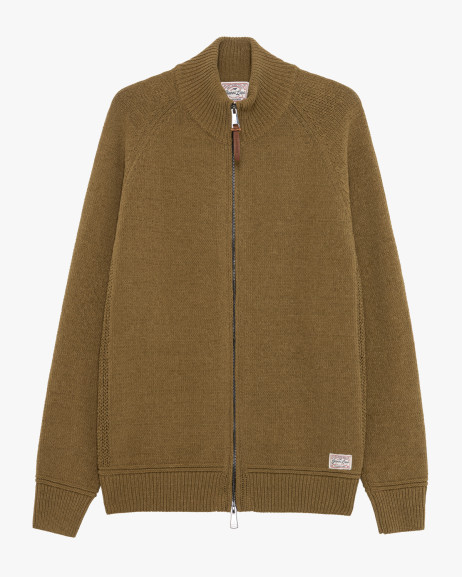 Cardigan full zip in maglia Gianni Lupo