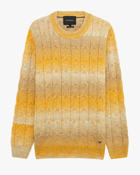 Maglia a trecce multicolore Gianni Lupo